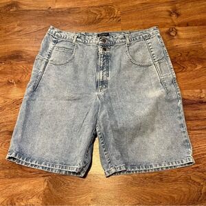 Vintage Guess Jeans Shorts Mens Size 40 Denim Triangle Logo